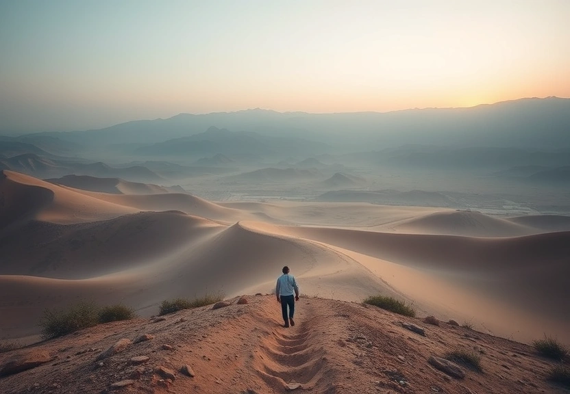 Representação visual: Quando a Caminhada Fica Pesada, Deus Carrega Você