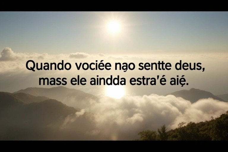 Conceitos visuais relacionados a Quando Você Não Sente Deus, Mas Ele Ainda Está Aí